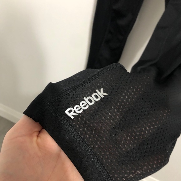 Reebok Mesh Panel 7/8 leggings w Back Zipper - Picture 8 of 14